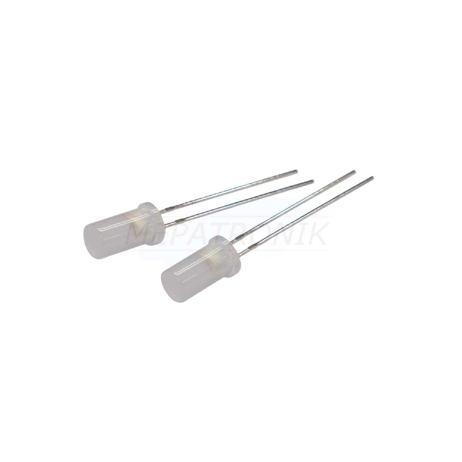 L-489EGWT LED5MM WEISS CYLINDRICAL THT ROT / GRÜN | Set 500 Stück