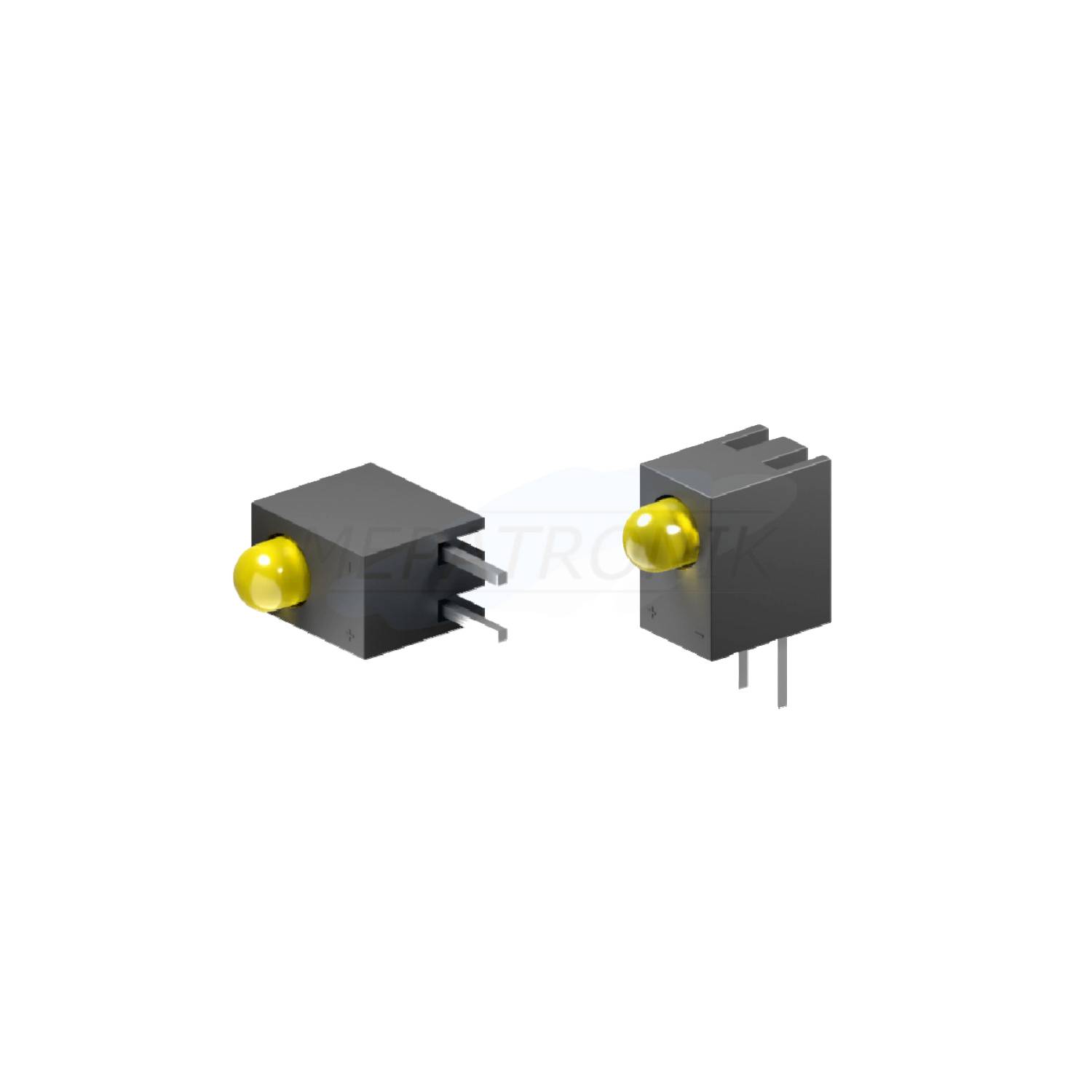 L-934CB/1YD LED3MM GELB Kunststoffblock SINGLE-LEVEL THT LEUCHTDIODE | Set 500 Stück