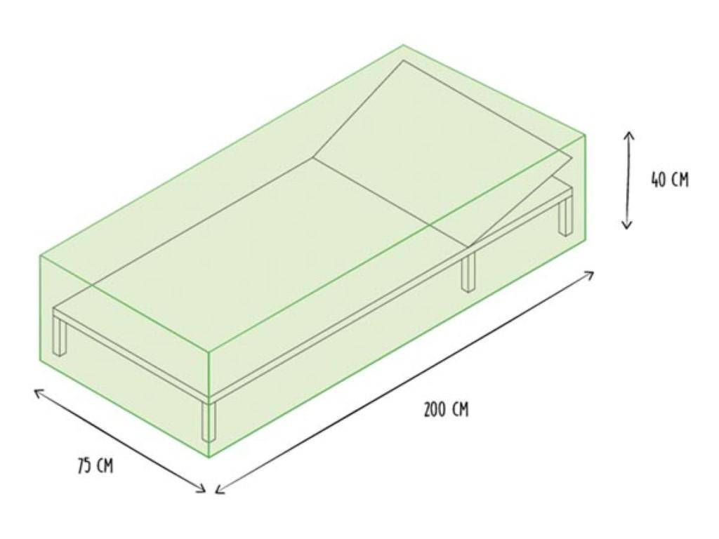 Perel Außenbezug für Sonnenliege - 200x75x40cm