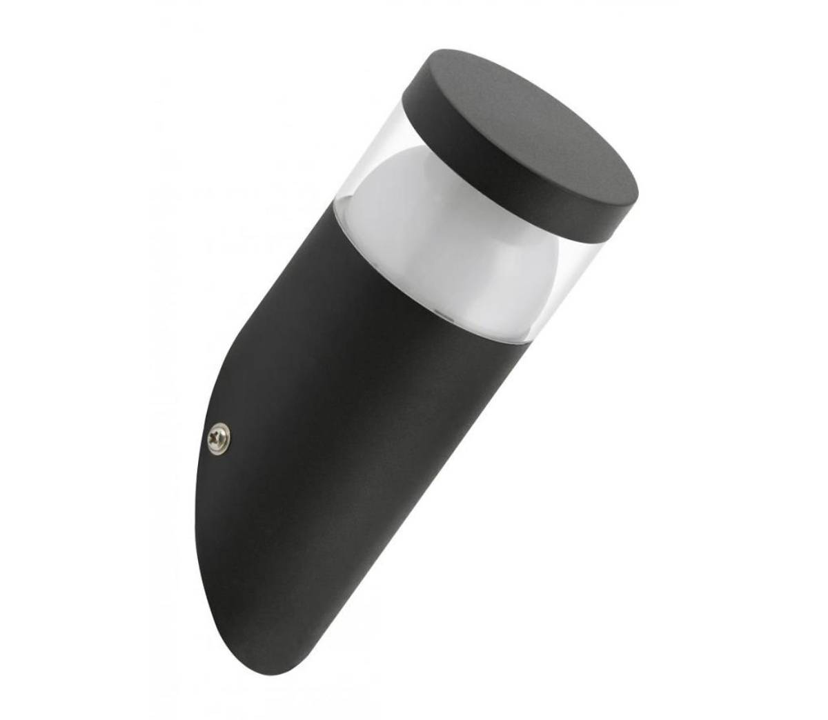 Schräge Briloner Wandaussenleuchte Schwarz 1x LED Modul 4,5W LxDxH 7,6x7,6x19cm