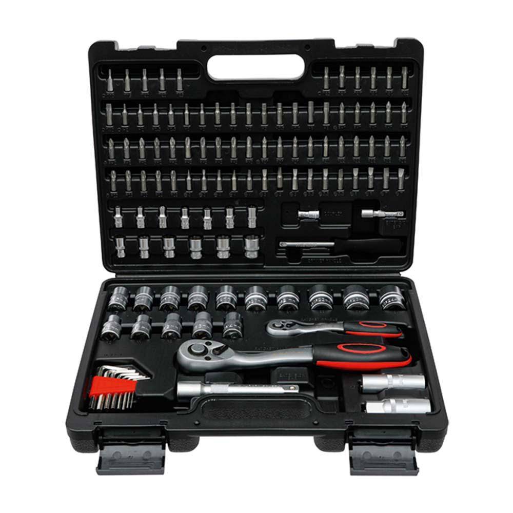 Steckschlüssel-Satz - Super Lock (Wellenprofil) - Antrieb 6,3 mm (1/4 ''), 12,5 mm (1/2 '') - 115-tlg.