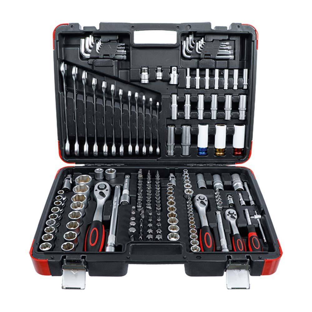 Steckschlüssel-Satz - Antrieb 6,3 mm (1/4 ''), 10 mm (3/8 '') und 12,5 mm (1/2 '') - 176-tlg.