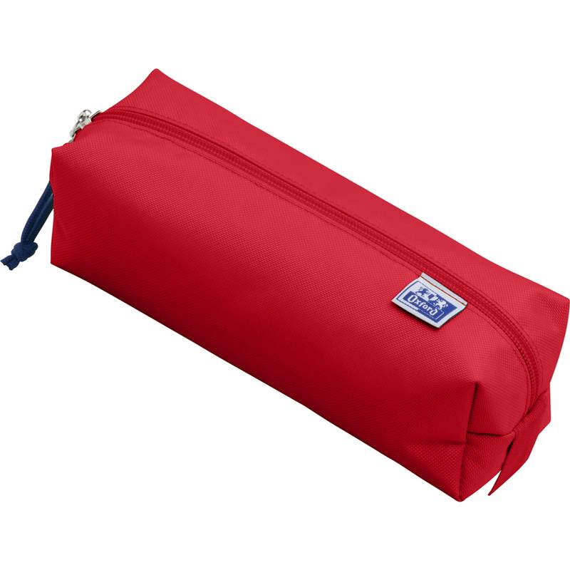 Oxford Schlamper-Etui, Polyester, rechteckig, groß, rot
