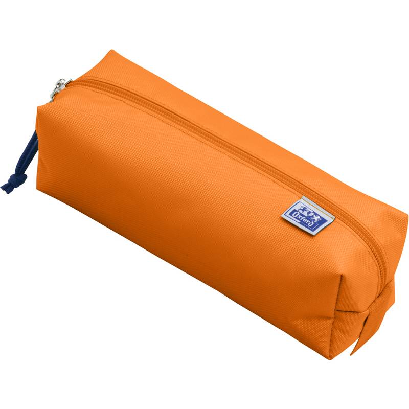 Oxford Schlamper-Etui, Polyester, rechteckig, groß, orange recyclebar, Farben passend zu den Oxford Collegeblöcken,