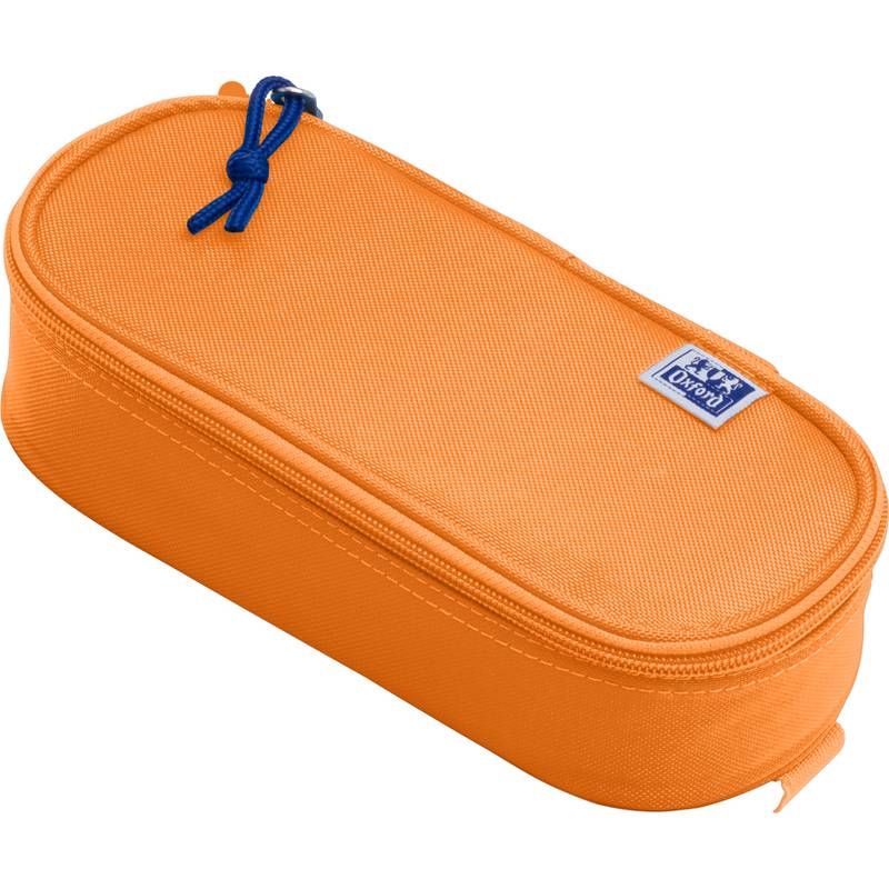 Oxford Schlamper-Etui, Polyester, oval, orange recyclebar, Farben passend zu den Oxford Collegeblöcken,
