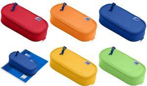 Oxford Schlamper-Etui, Polyester, oval, gelb recyclebar, Farben passend zu den Oxford Collegeblöcken,