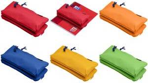 Oxford Doppel-Schlamper-Etui, Polyester, blau recyclebar, Farben passend zu den Oxford Collegeblöcken,