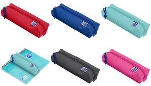 Oxford Schlamper-Etui, Polyester, rechteckig, klein, rot recyclebar, Farben passend zu den Oxford Collegeblöcken,