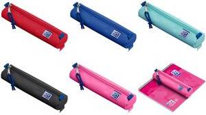 Oxford Schlamper-Rolle, Polyester, rund, klein, rot recyclebar, Farben passend zu den Oxford Collegeblöcken,