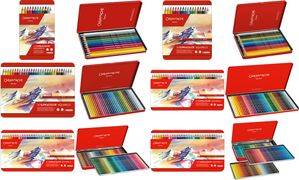 CARAN D'ACHE Buntstifte SUPRACOLOR, 40er Metalletui wasservermalbarer Künstleraquarellstift, weiche Mine,