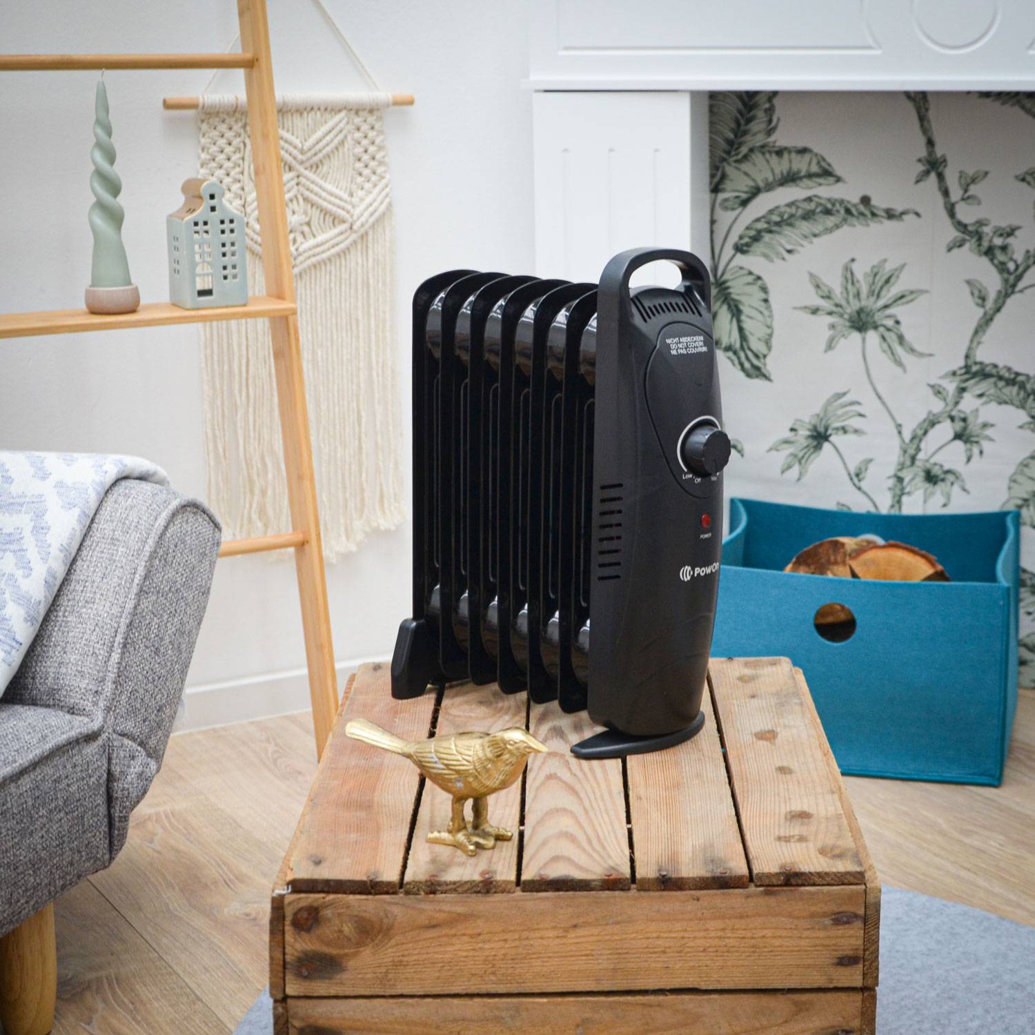 600W Ölradiator Energiesparend 7 Rippen 30x14x38 Heizkörper Radiator Elektrisch