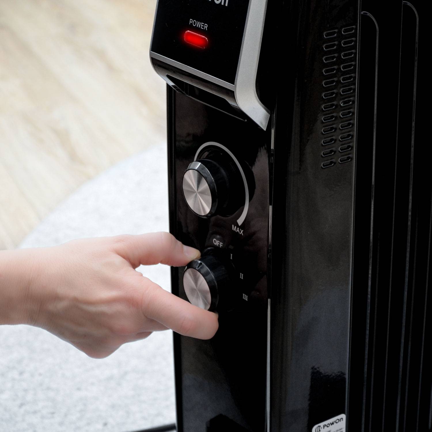 Ölradiator 2500W Energiesparend 11 Rippen mit Wäschetrockner & Luftbefeuchter