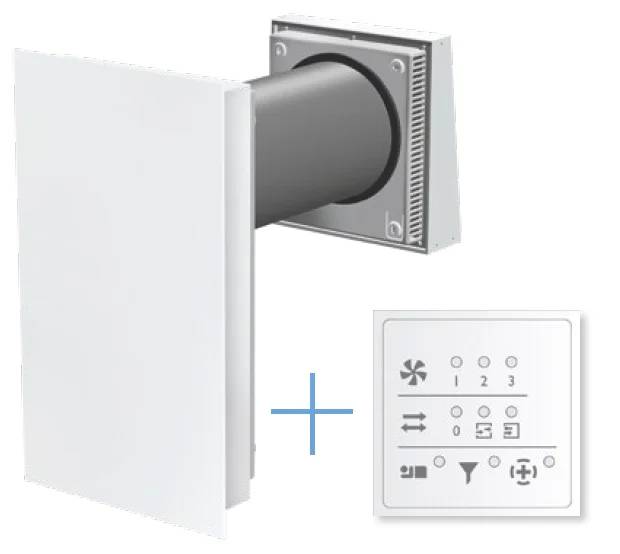 R-Tube 60 externe Steuerung inkl. Wandeinbauhülse - Roos