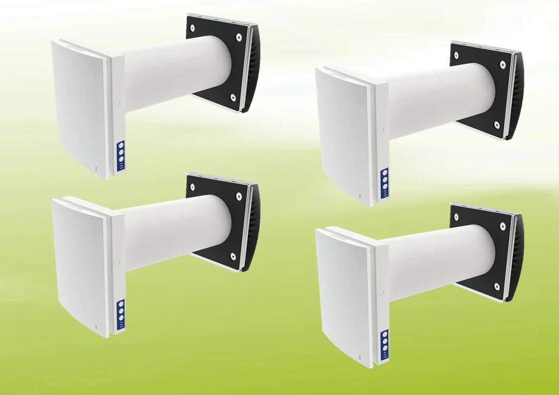 4x Blauberg Vento Expert A50-1 S10 W Lüftungsset