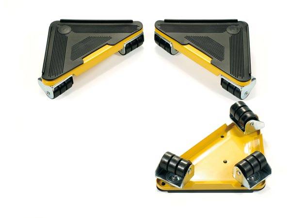 Toolland Transportroller-Set, 3 Rangierrollen, Möbelheber, Tragkraft bis zu 100 kg