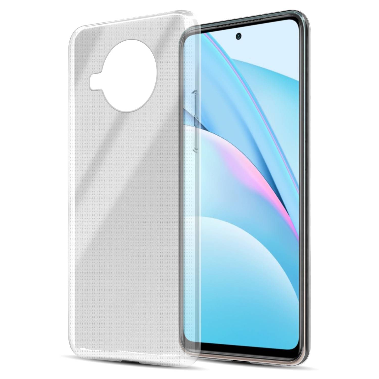 Cadorabo Hülle für Xiaomi Mi 10T Lite Schutz Hülle in natur Schutzhülle TPU Silikon Cover Etui Case