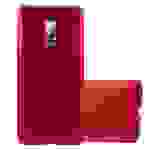 Cadorabo Schutzhülle für OnePlus ONE Hülle in Rot Handyhülle TPU Silikon Etui Cover Case