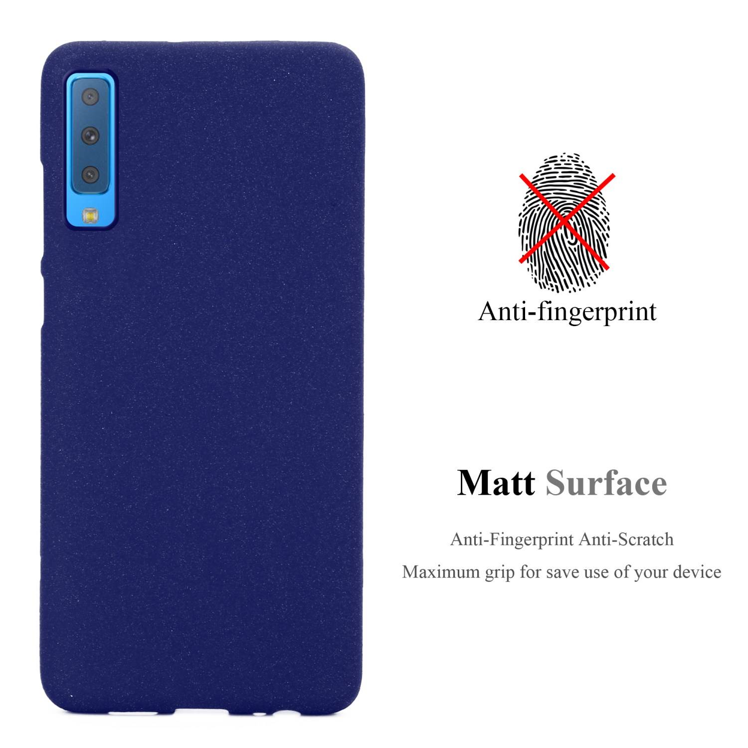 Cadorabo Schutzhülle für Samsung Galaxy A9 2018 Hülle in Blau Handyhülle TPU Etui Cover Case
