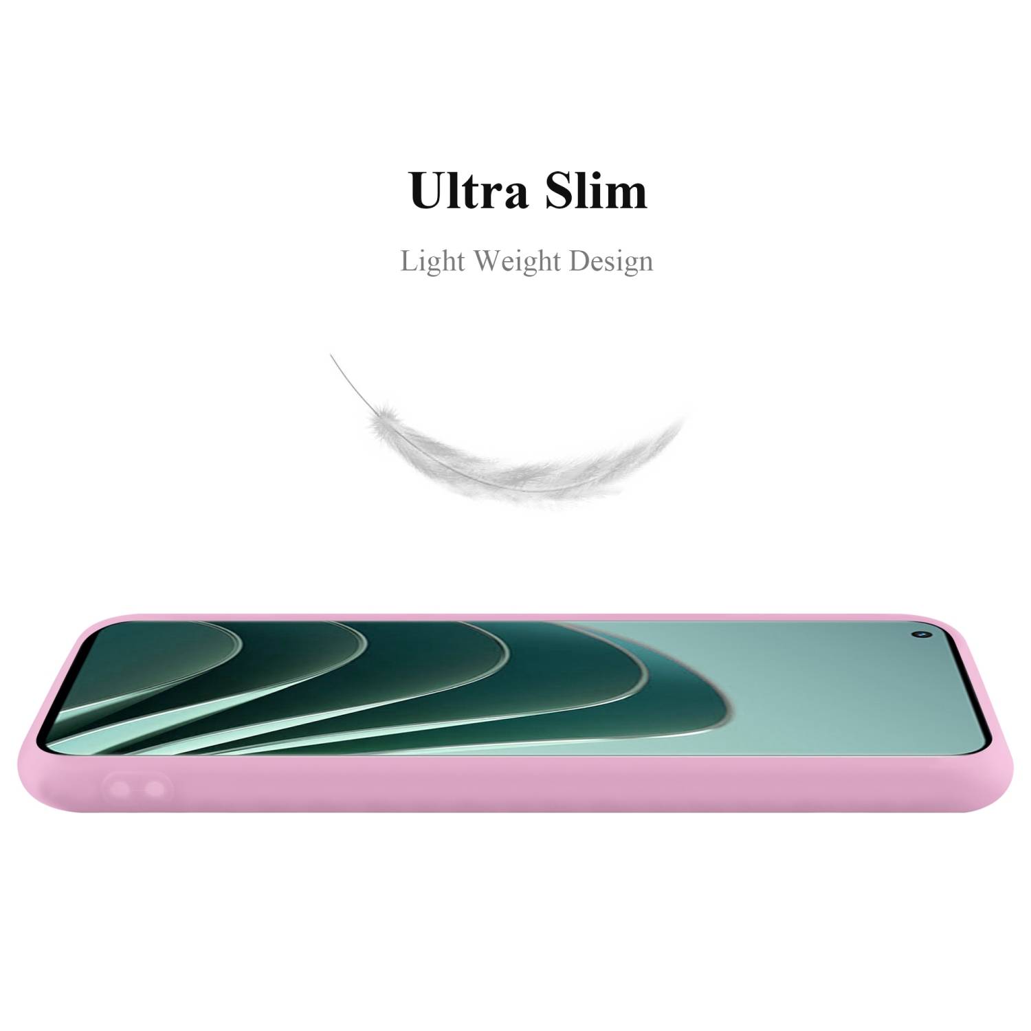 Cadorabo Hülle für OnePlus 10 PRO 5G Schutzhülle in Rosa Handyhülle TPU Silikon Etui Case Cover