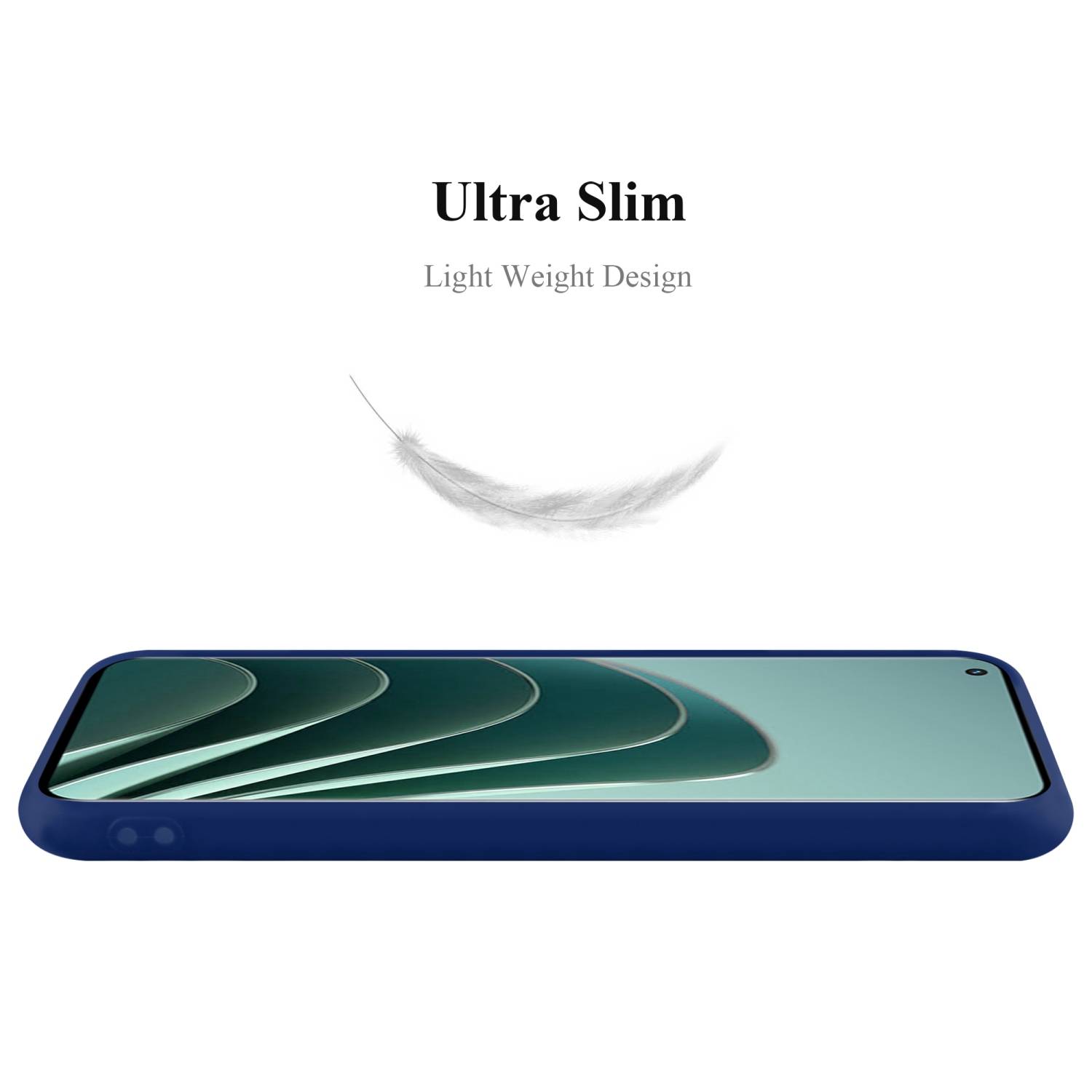 Cadorabo Hülle für OnePlus 10 PRO 5G Schutzhülle in Blau Handyhülle TPU Silikon Etui Case Cover