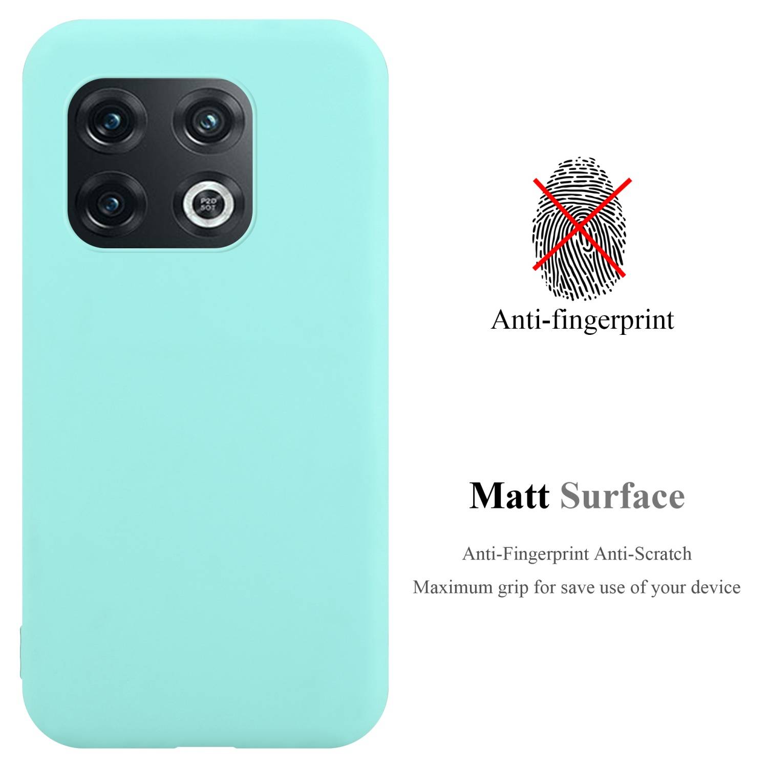 Cadorabo Hülle für OnePlus 10 PRO 5G Schutzhülle in Blau Handyhülle TPU Silikon Etui Case Cover