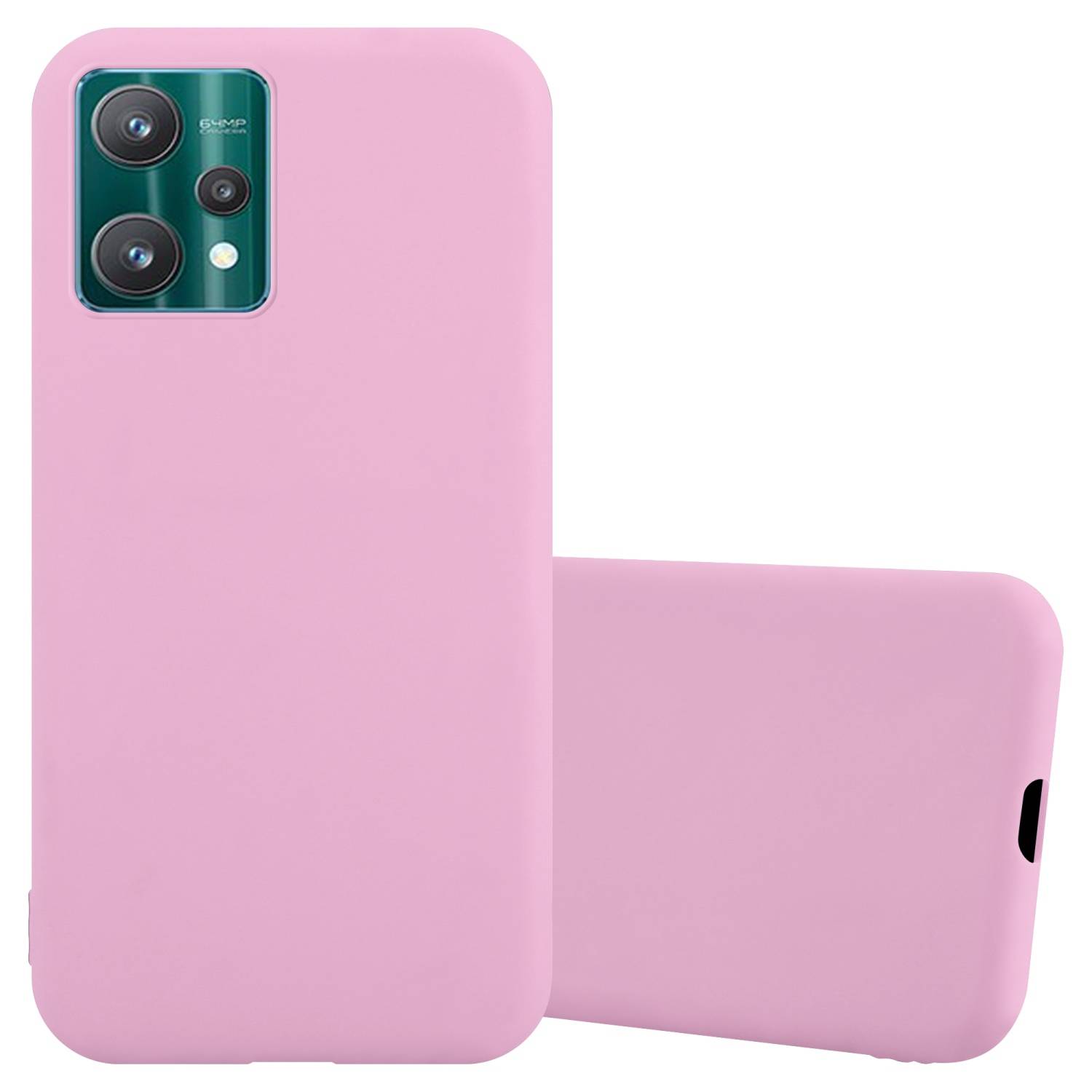 Cadorabo Hülle für Realme 9 4G / 9 PRO+ Schutzhülle in Rosa Handyhülle TPU Silikon Etui Case Cover