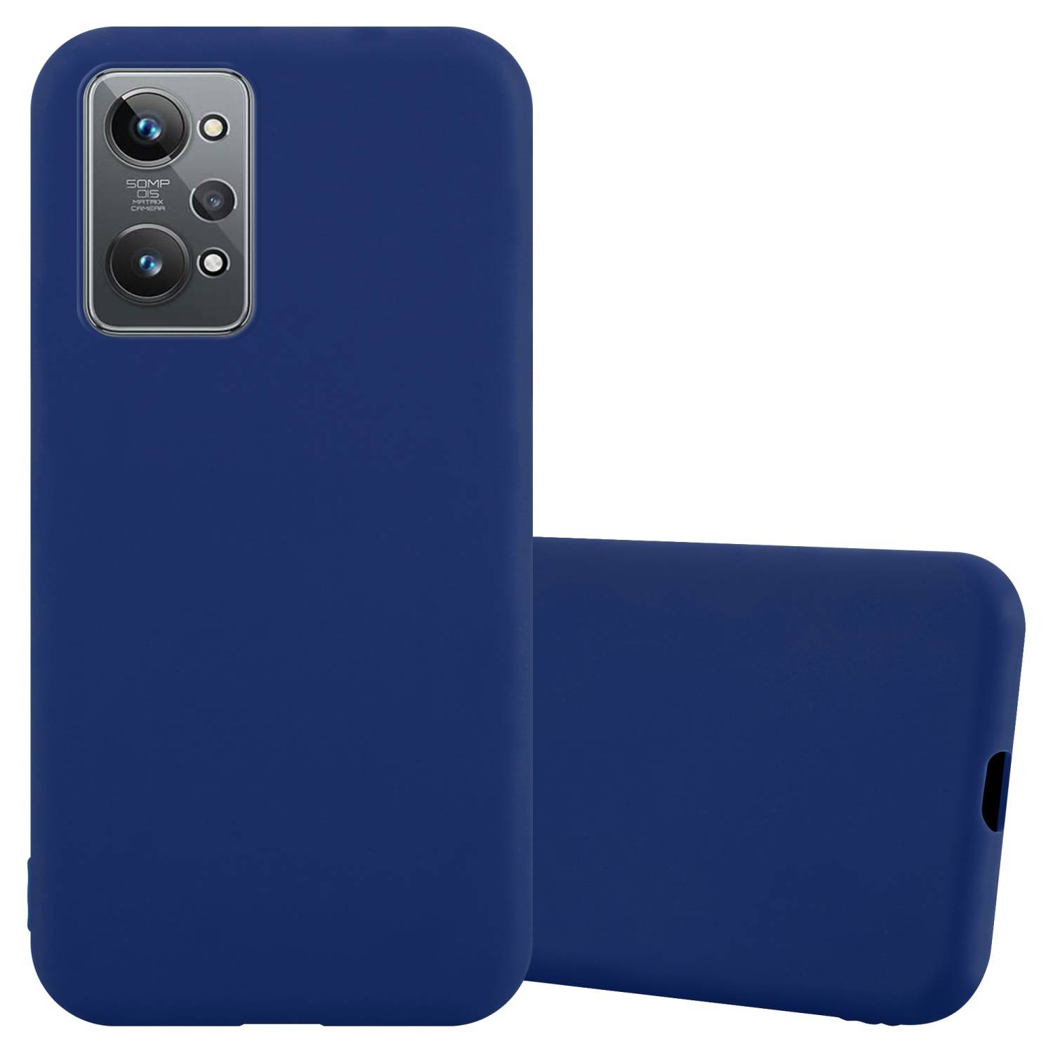Cadorabo Hülle für Realme GT 2 / GT Neo 2 Schutzhülle in Blau Handyhülle TPU Silikon Etui Case Cover
