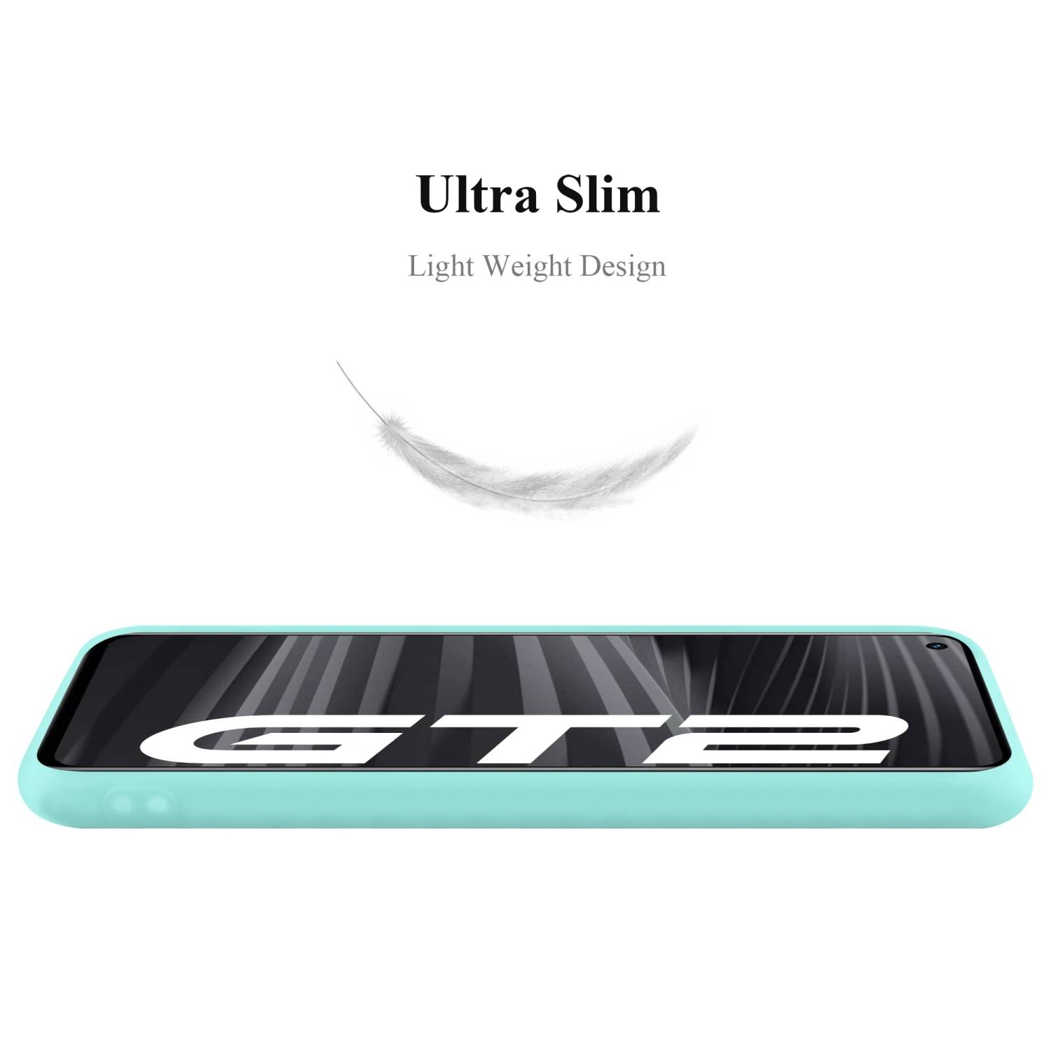 Cadorabo Hülle für Realme GT 2 / GT Neo 2 Schutzhülle in Blau Handyhülle TPU Silikon Etui Case Cover