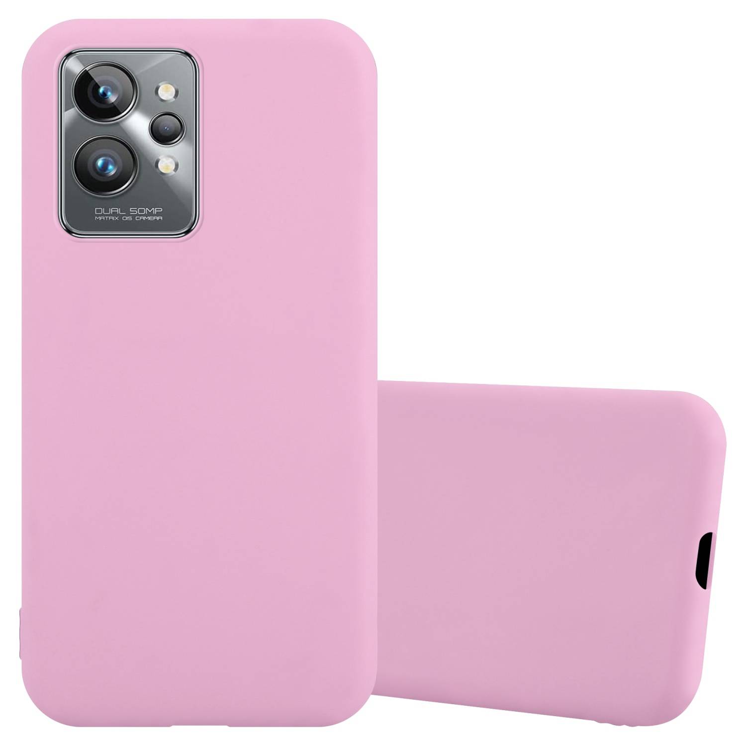 Cadorabo Hülle für Realme GT 2 PRO Schutzhülle in Rosa Handyhülle TPU Silikon Etui Case Cover