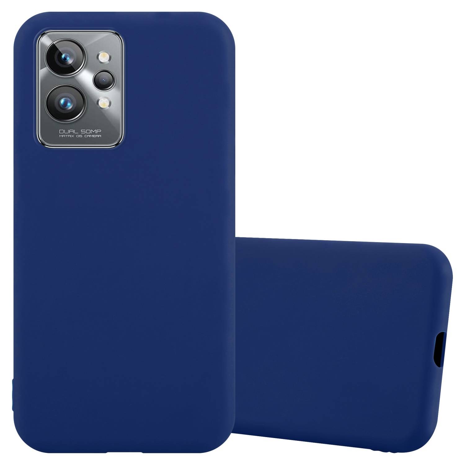 Cadorabo Hülle für Realme GT 2 PRO Schutzhülle in Blau Handyhülle TPU Silikon Etui Case Cover