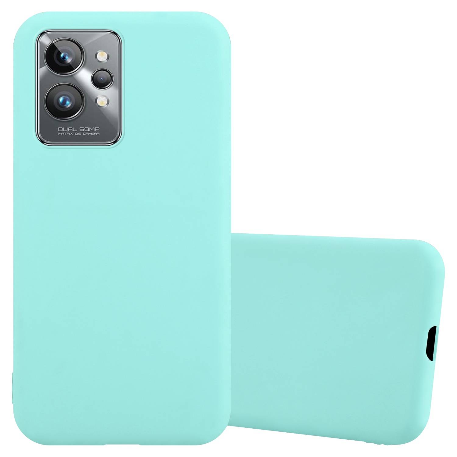Cadorabo Hülle für Realme GT 2 PRO Schutzhülle in Blau Handyhülle TPU Silikon Etui Case Cover
