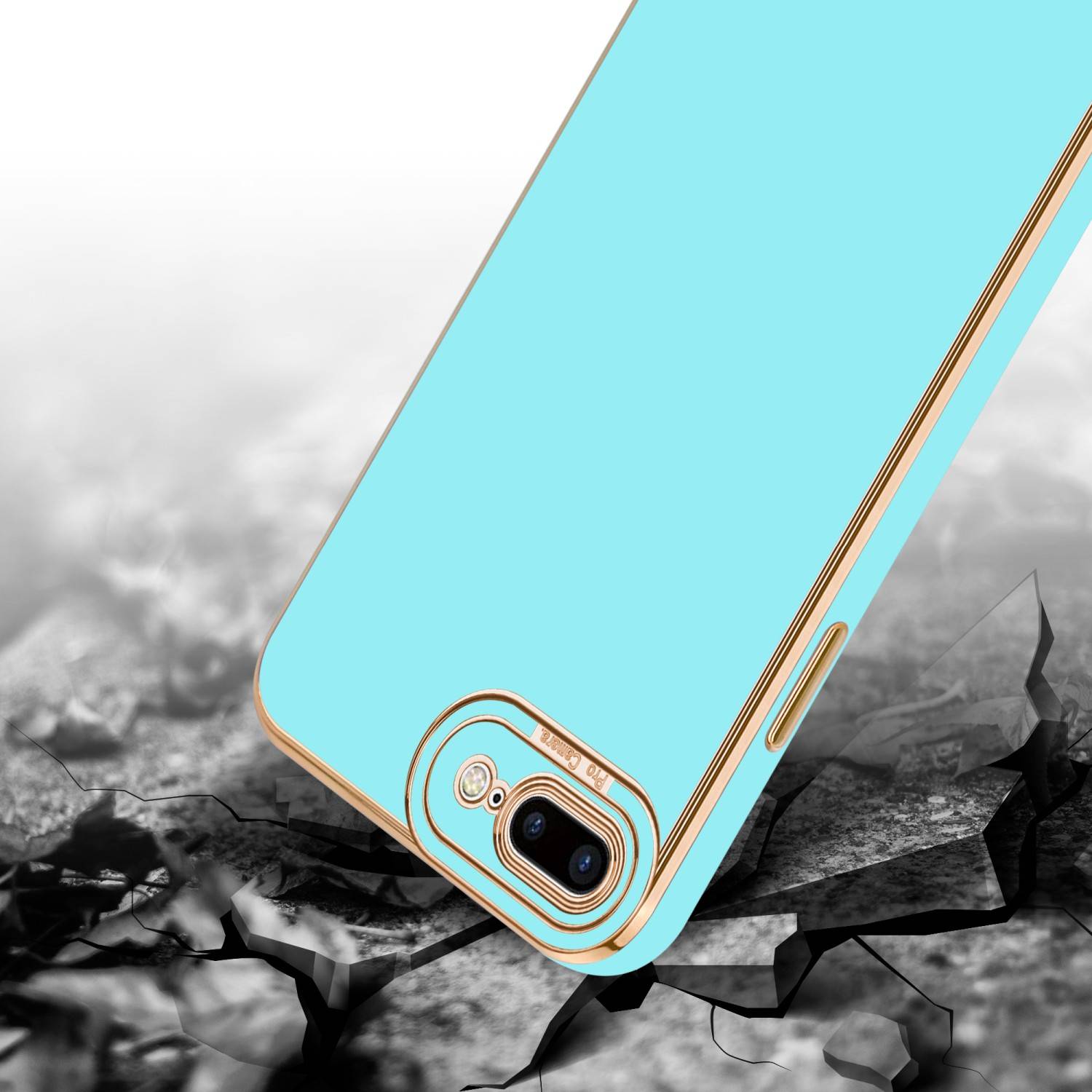 Cadorabo Hülle für Apple iPhone 7 PLUS / 7S PLUS / 8 PLUS Schutz Hülle in Türkis Etui Handyhülle Cover Case TPU