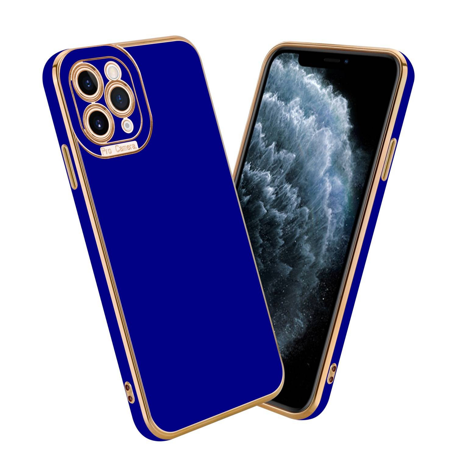 Cadorabo Hülle für Apple iPhone 11 PRO Schutz Hülle in Blau Etui Handyhülle Cover Case TPU Kameraschutz
