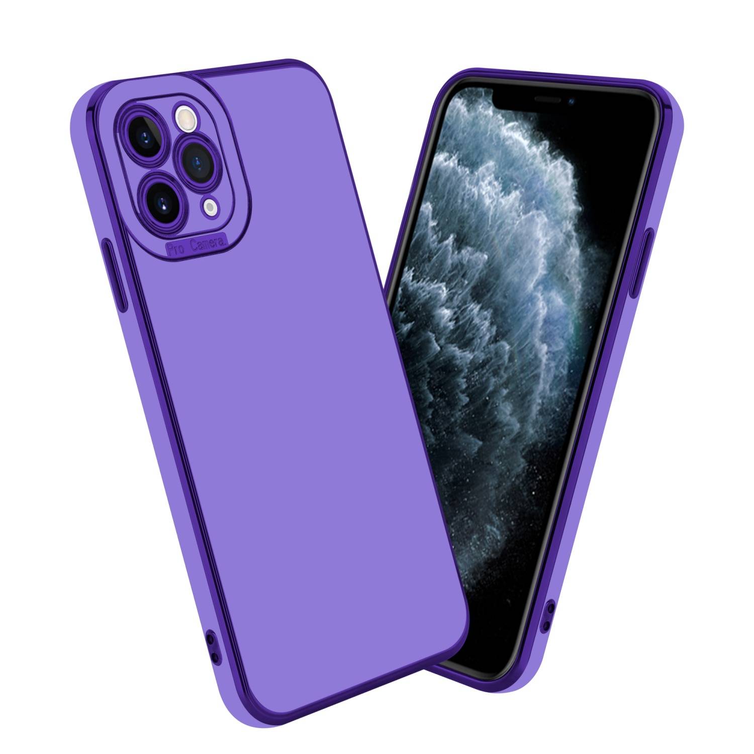Cadorabo Hülle für Apple iPhone 11 PRO Schutz Hülle in Lila Etui Handyhülle Cover Case TPU Kameraschutz