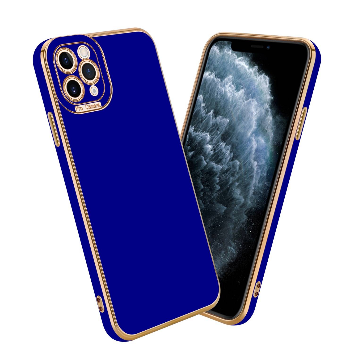Cadorabo Hülle für Apple iPhone 11 PRO MAX Schutz Hülle in Blau Etui Handyhülle Cover Case TPU Kameraschutz