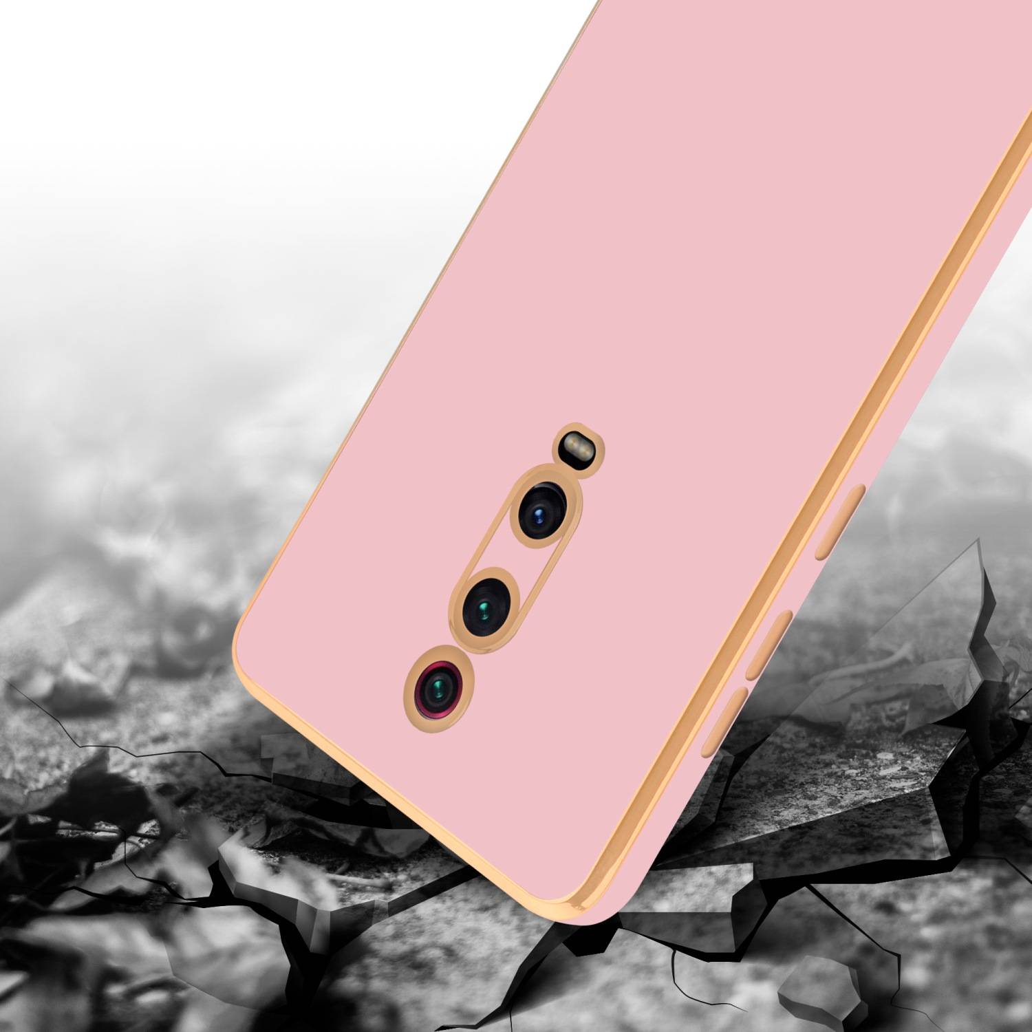 Cadorabo Schutzhülle für Xiaomi Mi 9T / Mi 9T PRO / RedMi K20 / RedMi K20 PRO Hülle in Rosa Handyhülle TPU Silikon