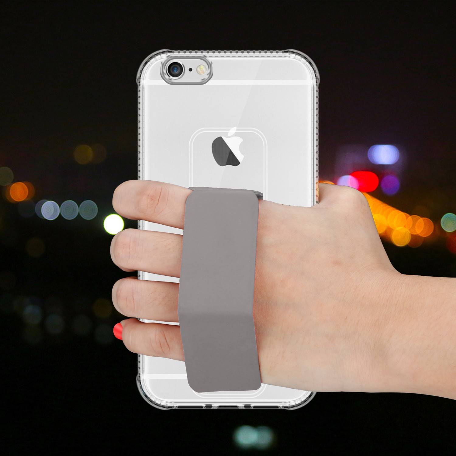 Cadorabo Schutzhülle für Apple iPhone 6 PLUS / 6S PLUS Hülle in Grau Etui TPU Silikon Case Cover Standfunktion