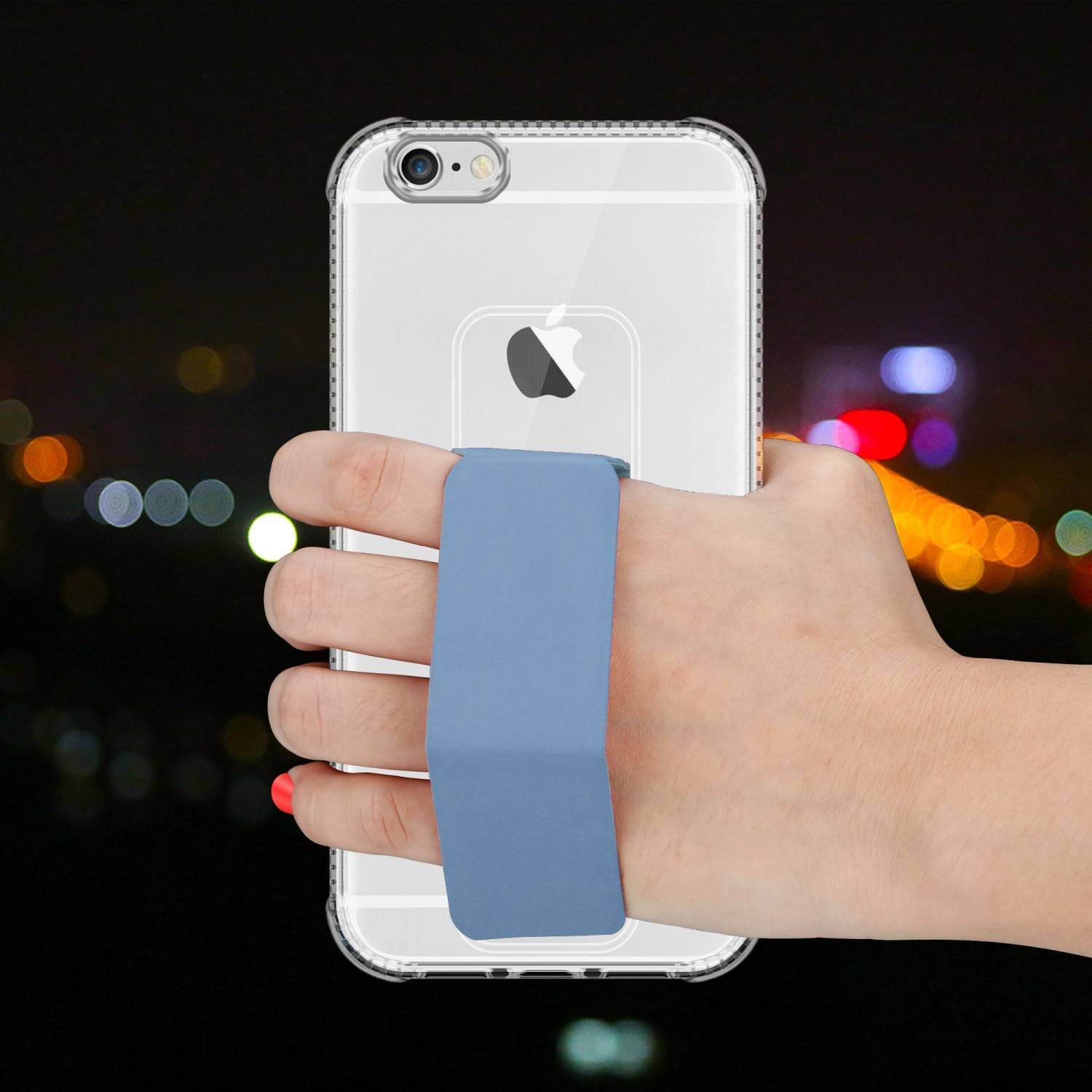 Cadorabo Schutzhülle für Apple iPhone 6 PLUS / 6S PLUS Hülle in Blau Etui TPU Silikon Case Cover Standfunktion
