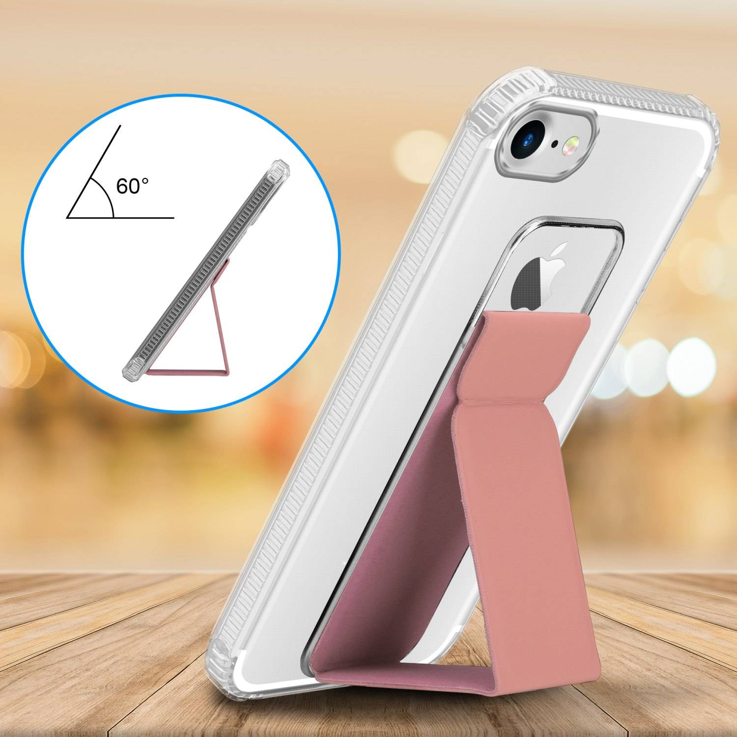 Cadorabo Schutzhülle für Apple iPhone 7 / 7S / 8 / SE 2020 Hülle in Rosa Etui TPU Silikon Case Cover Standfunktion