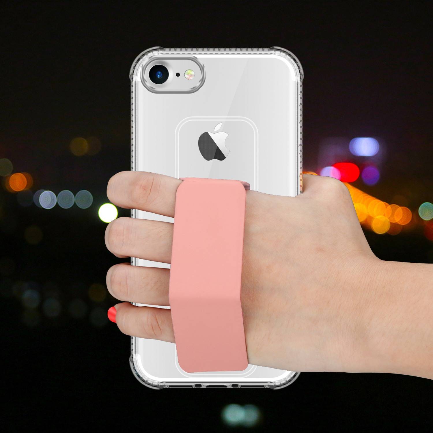 Cadorabo Schutzhülle für Apple iPhone 7 / 7S / 8 / SE 2020 Hülle in Rosa Etui TPU Silikon Case Cover Standfunktion
