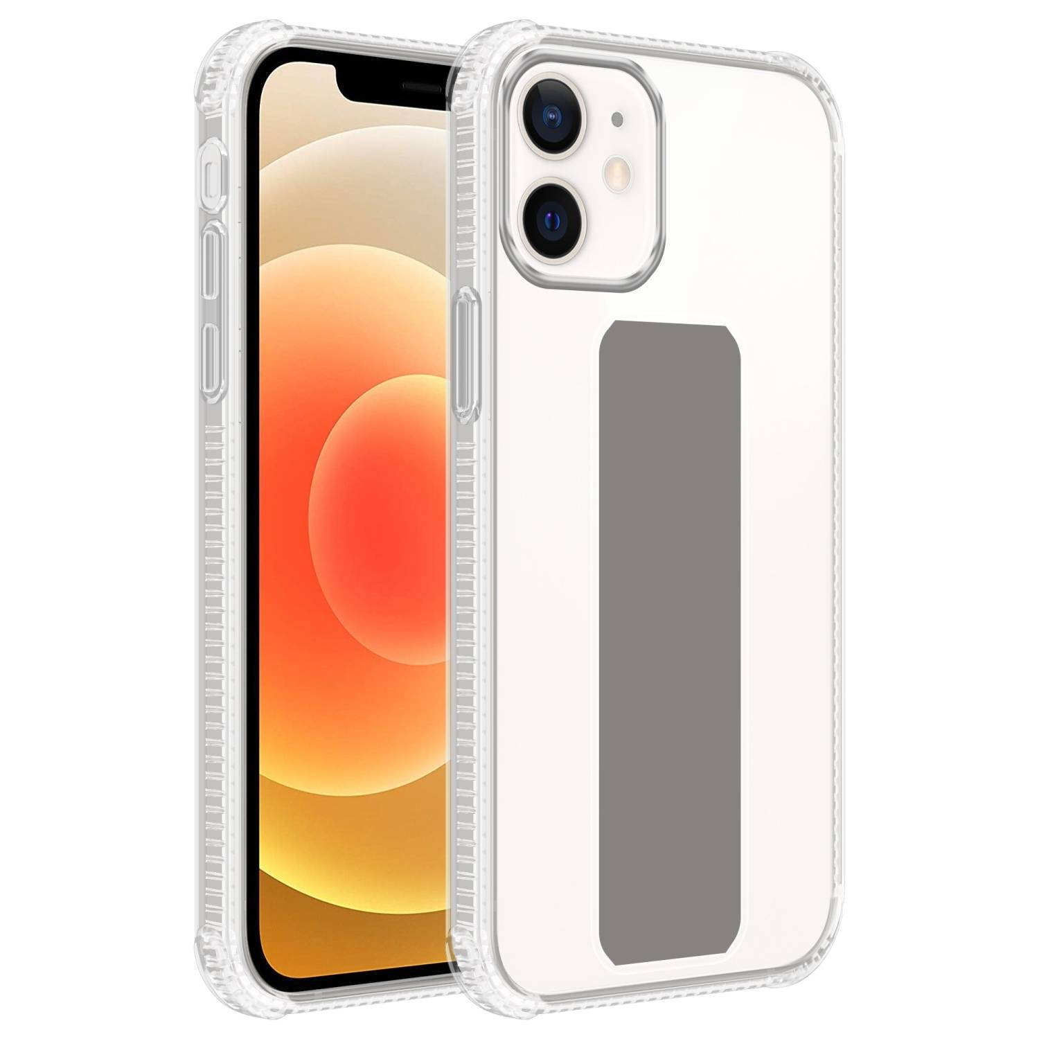 Cadorabo Schutzhülle für Apple iPhone 11 Hülle in Grau Etui TPU Silikon Case Cover Standfunktion