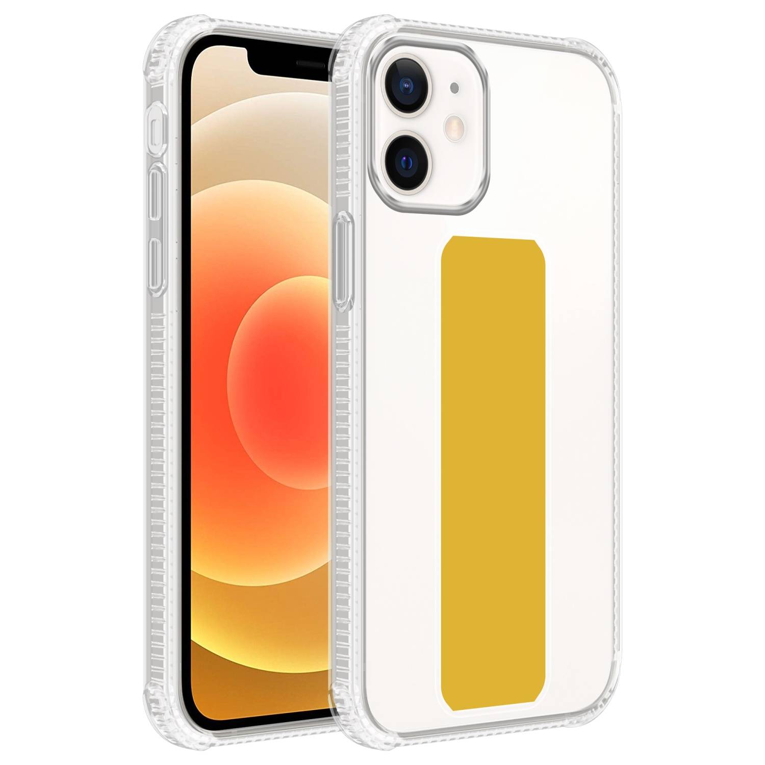 Cadorabo Schutzhülle für Apple iPhone 11 Hülle in Gelb Etui TPU Silikon Case Cover Standfunktion