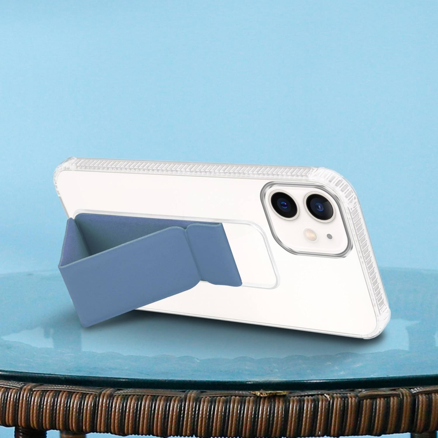 Cadorabo Schutzhülle für Apple iPhone 11 Hülle in Blau Etui TPU Silikon Case Cover Standfunktion
