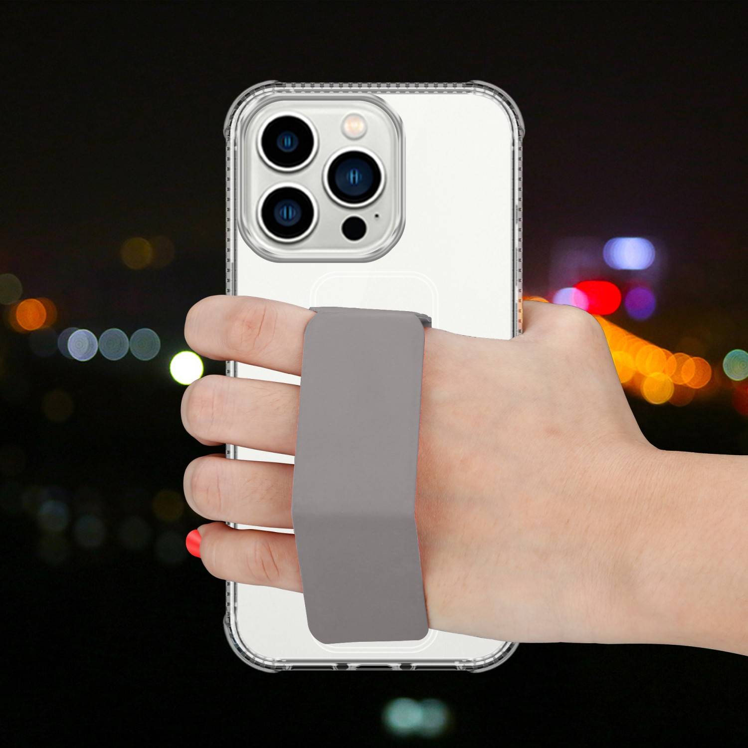 Cadorabo Schutzhülle für Apple iPhone 12 PRO MAX Hülle in Grau Etui TPU Silikon Case Cover Standfunktion