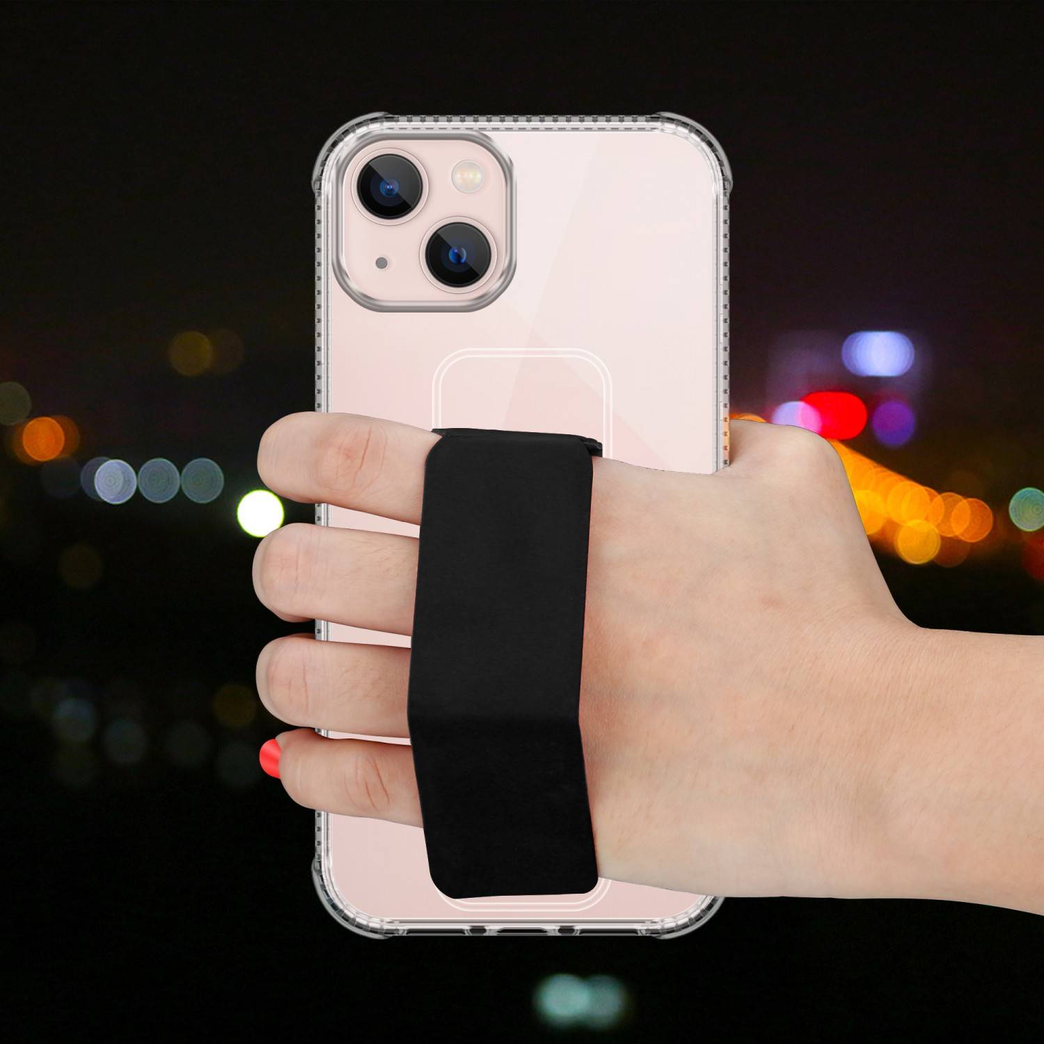 Cadorabo Schutzhülle für Apple iPhone 13 Hülle in Schwarz Etui TPU Silikon Case Cover Standfunktion