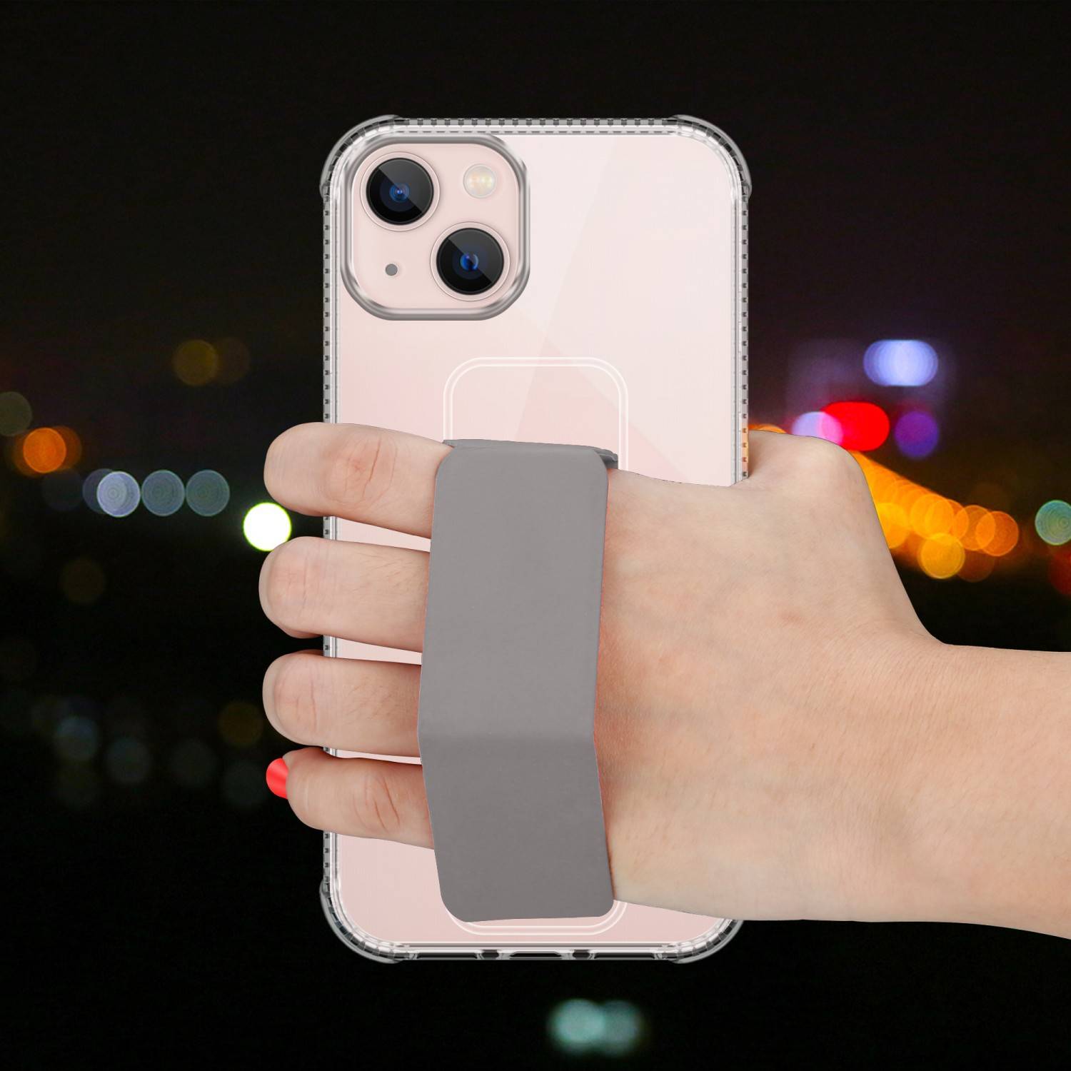 Cadorabo Schutzhülle für Apple iPhone 13 Hülle in Grau Etui TPU Silikon Case Cover Standfunktion
