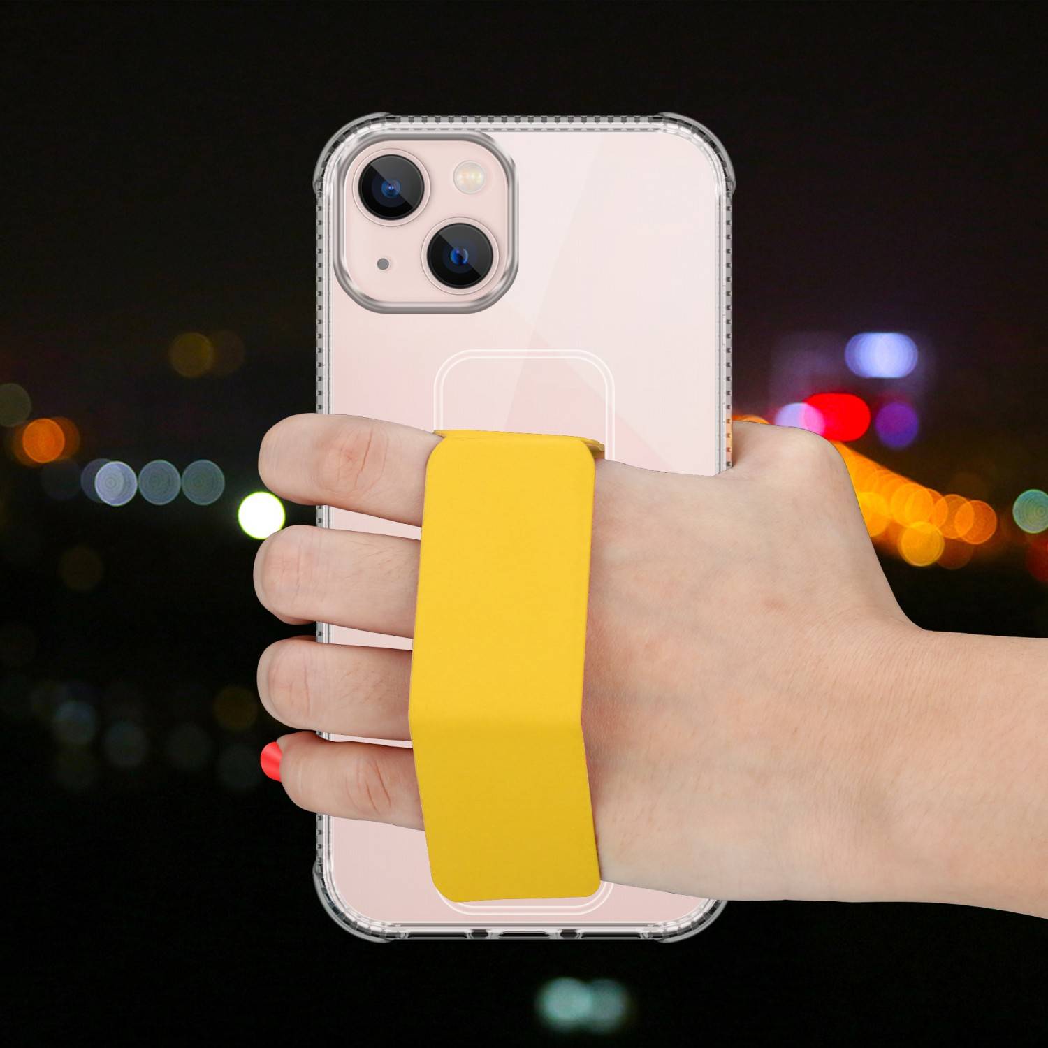 Cadorabo Schutzhülle für Apple iPhone 13 Hülle in Gelb Etui TPU Silikon Case Cover Standfunktion