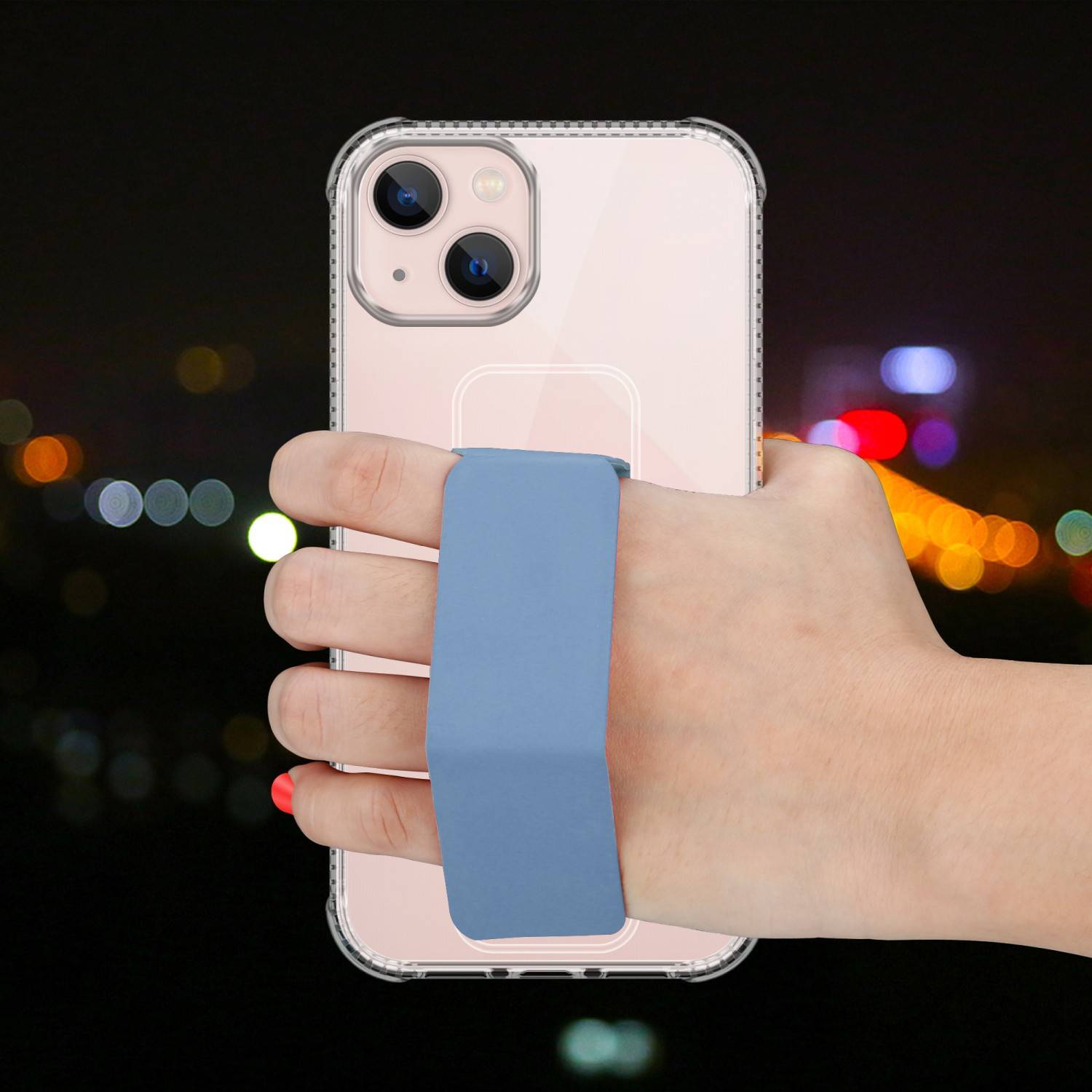 Cadorabo Schutzhülle für Apple iPhone 13 Hülle in Blau Etui TPU Silikon Case Cover Standfunktion