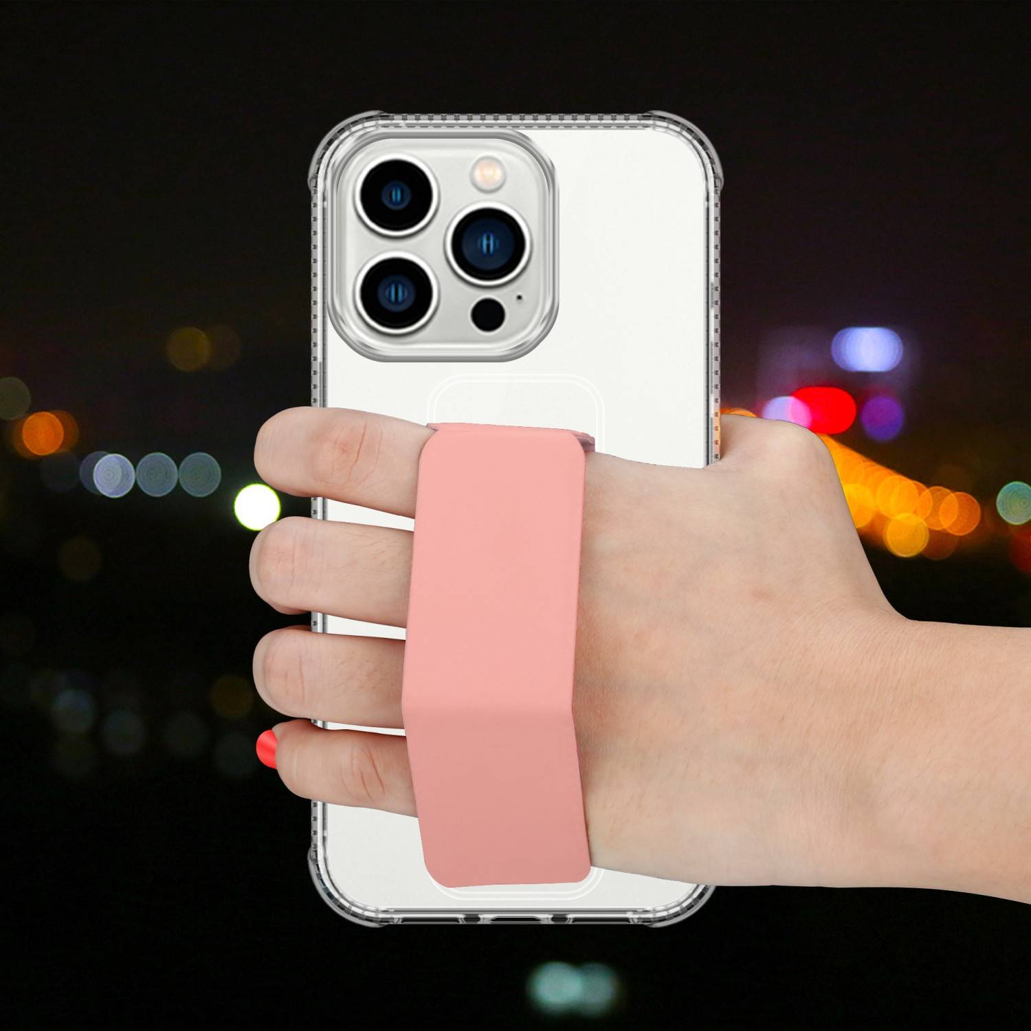 Cadorabo Schutzhülle für Apple iPhone 13 PRO Hülle in Rosa Etui TPU Silikon Case Cover Standfunktion