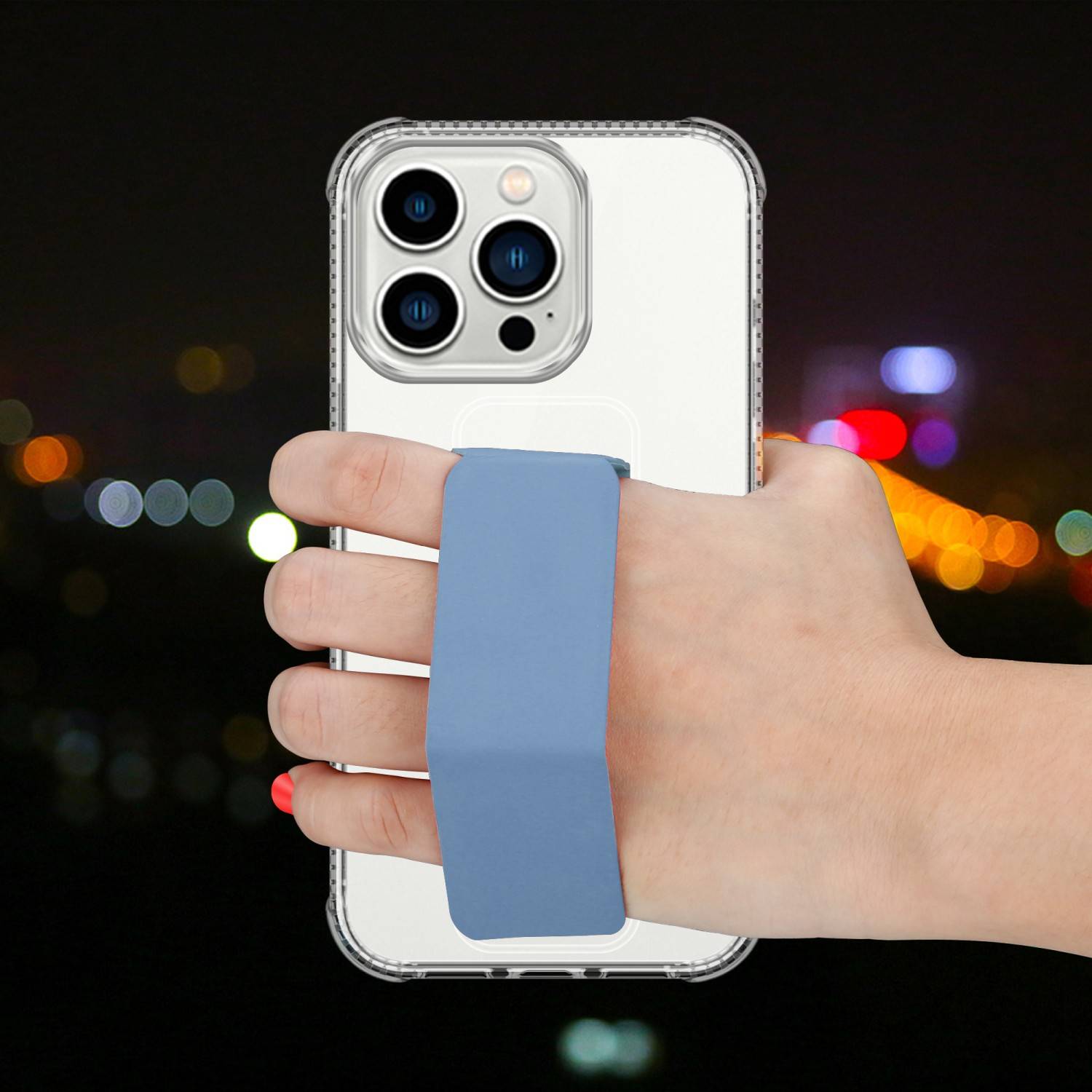 Cadorabo Schutzhülle für Apple iPhone 13 PRO Hülle in Blau Etui TPU Silikon Case Cover Standfunktion